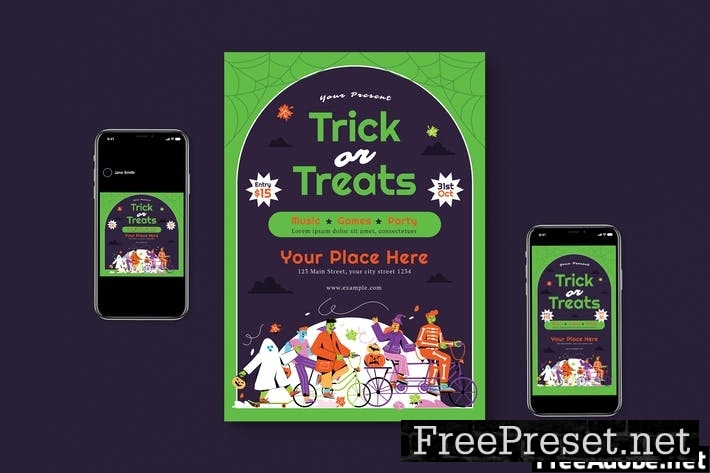 Trick or Treats Flyer Pack 3P5EMR3