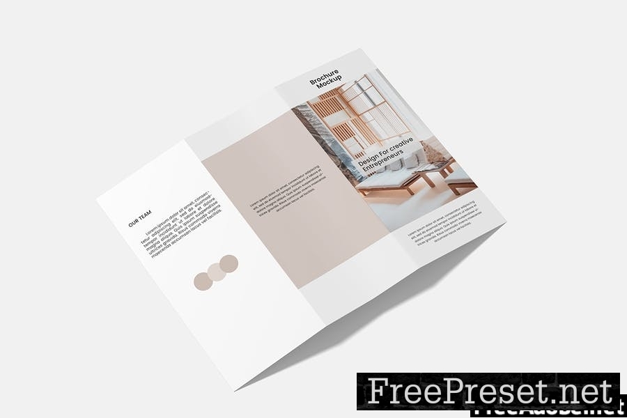 Trifold Brochure Mockup