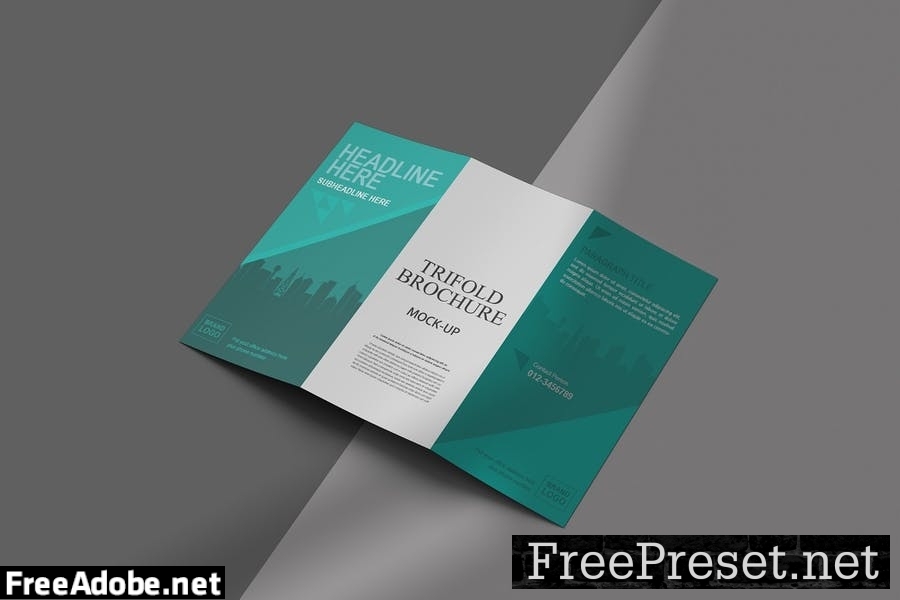 Trifold Brochure Mockup V.2