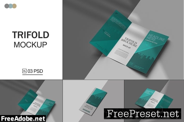 Trifold Brochure Mockup V.2 GQ5VTTB