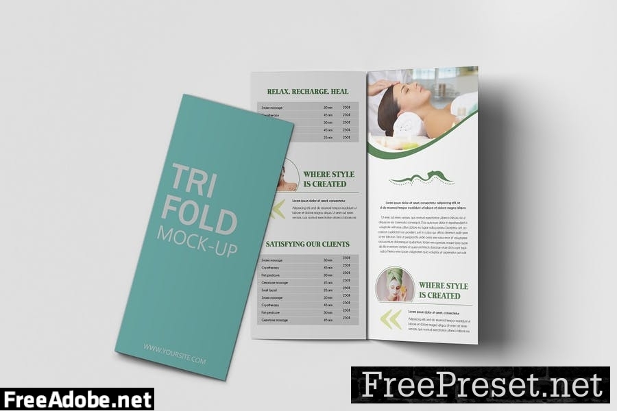 Trifold Brochure Mockup V.3