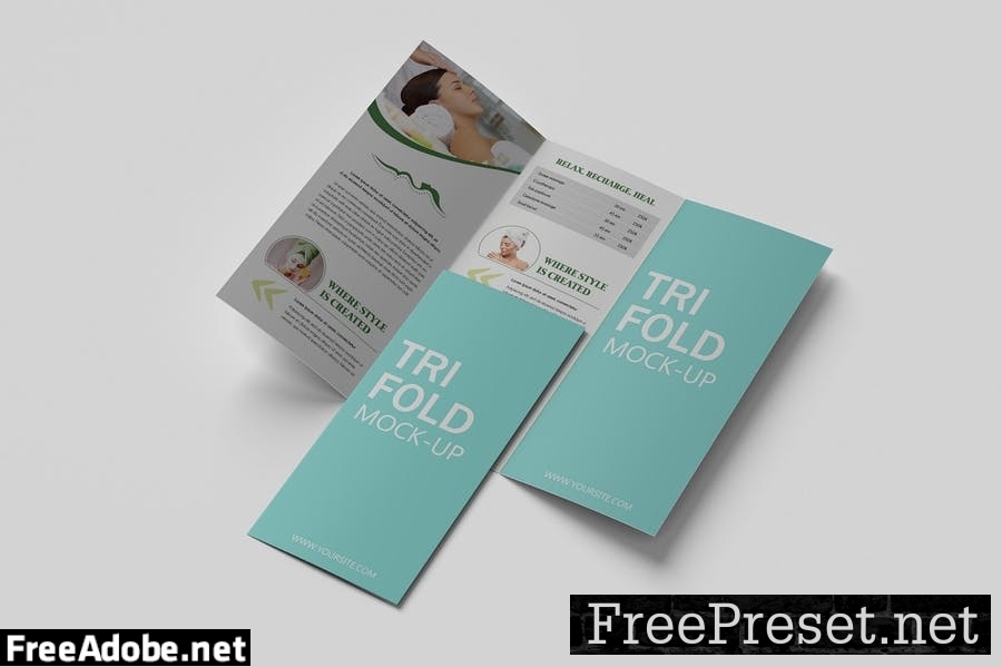 Trifold Brochure Mockup V.3