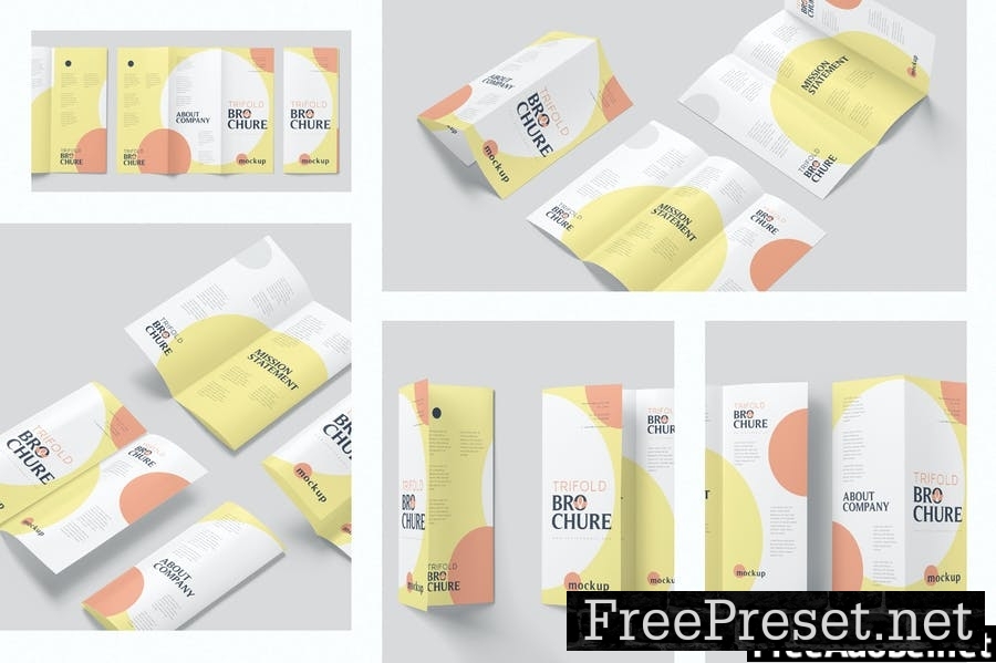 Trifold Brochure Mockups