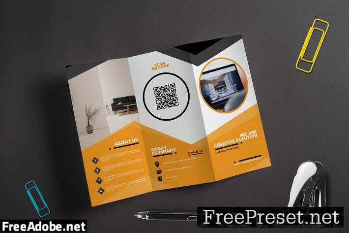 Trifold Business Brochure 7MXVQ8W