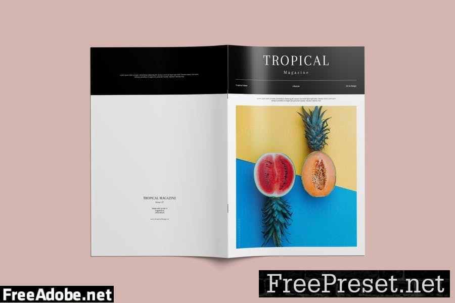 Tropical Magazine Template BHCBRV5