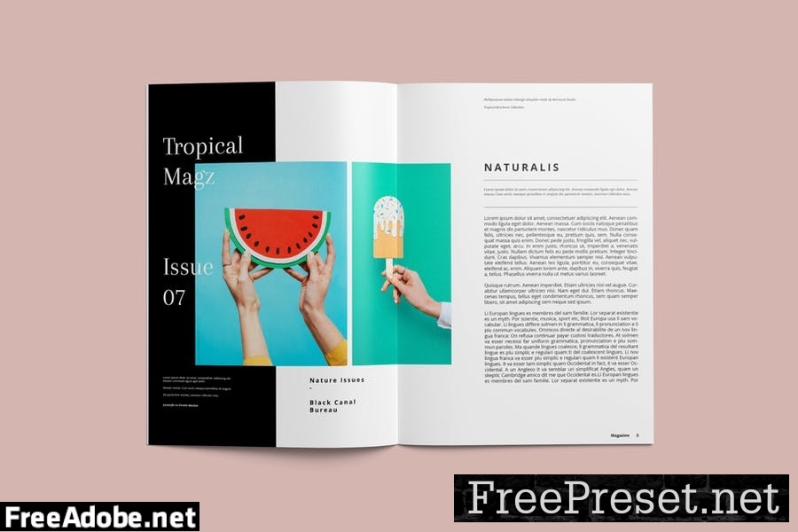 Tropical Magazine Template BHCBRV5