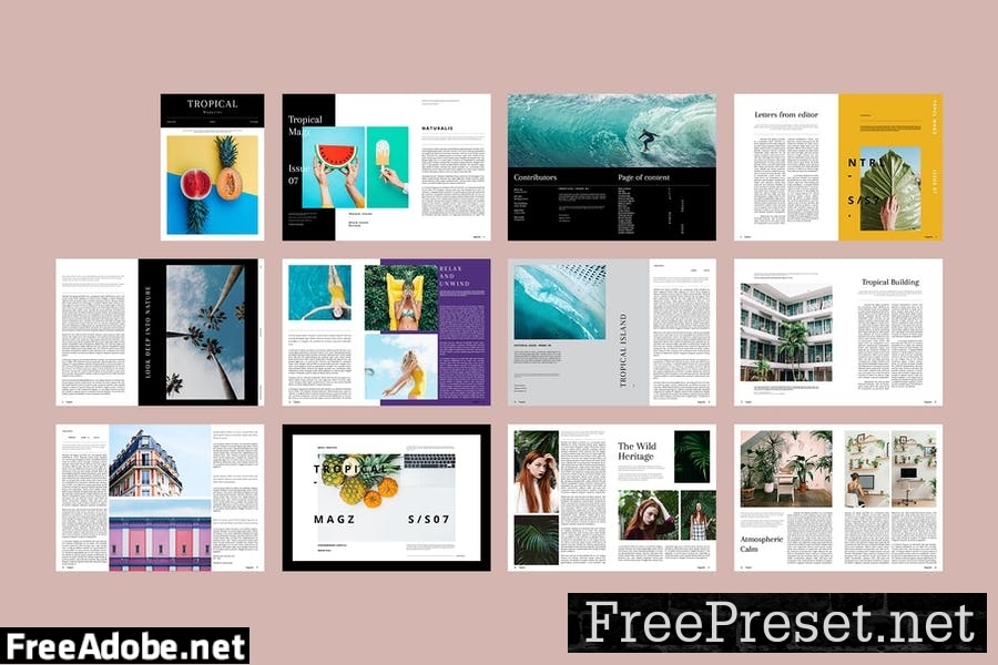 Tropical Magazine Template BHCBRV5