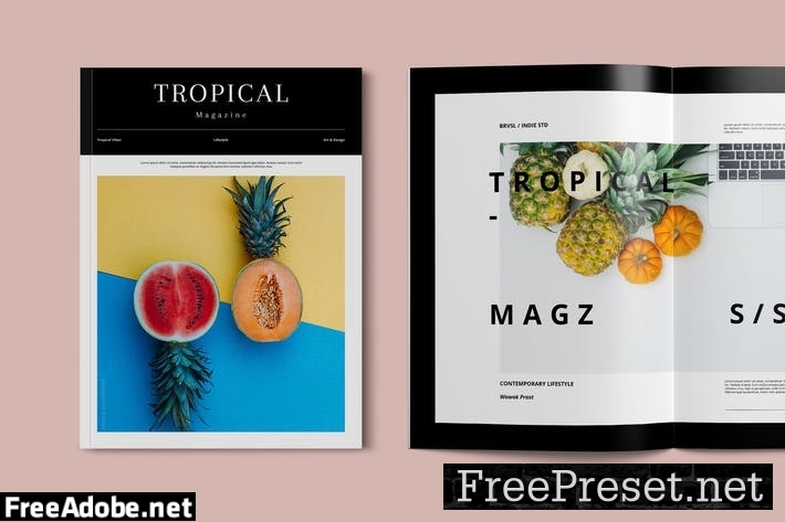 Tropical Magazine Template BHCBRV5