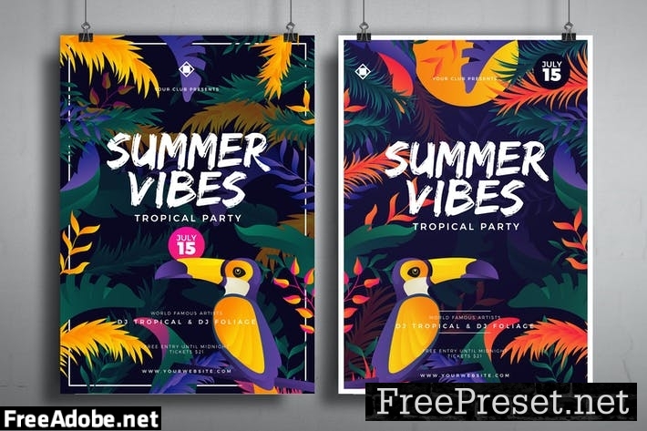 Tropical Summer Posters VBTS8U