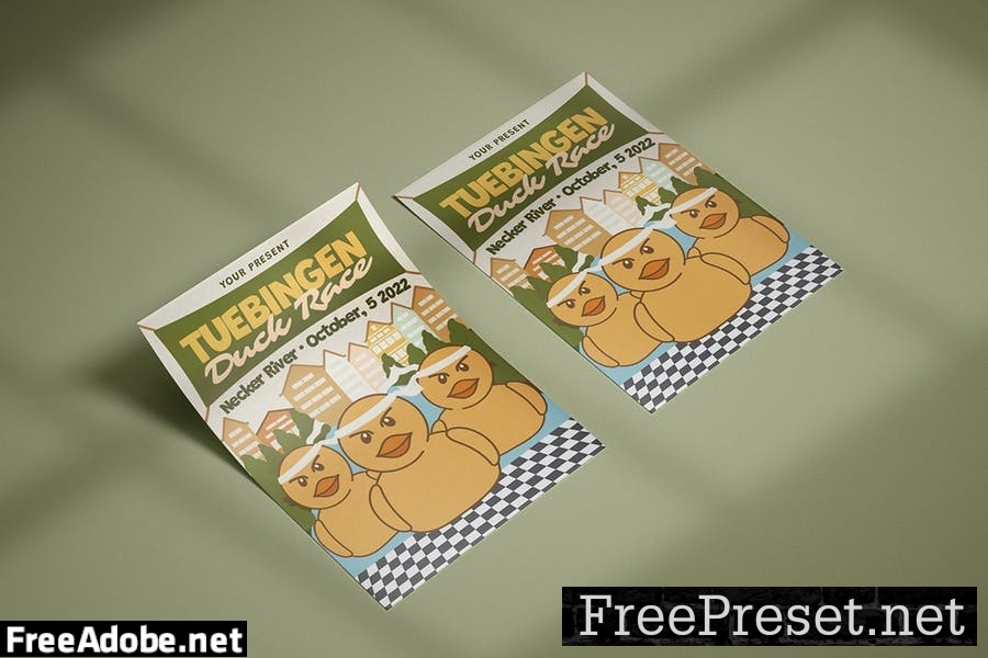 Tubingen Duck Race - Flyer Template