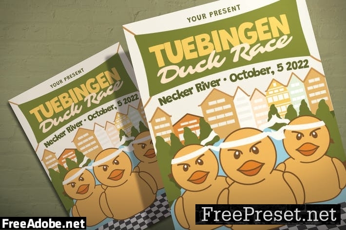 Tubingen Duck Race - Flyer Template FT5TQ5S