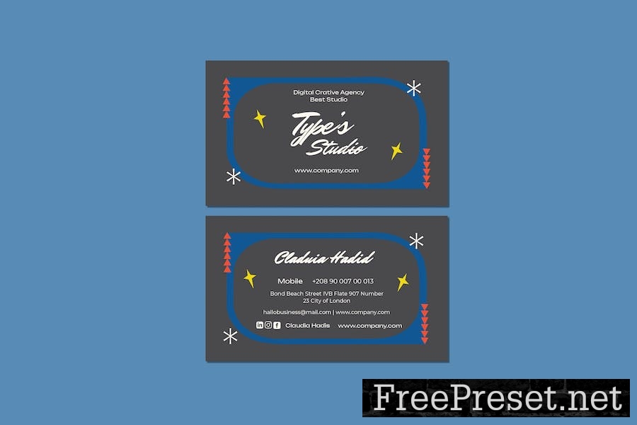 Type Studio Business Card PGTFU3F