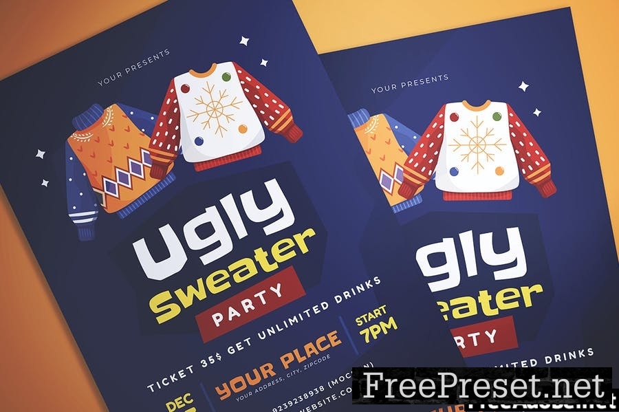 Ugly Sweater Party Template