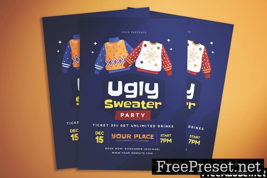 Ugly Sweater Party Template