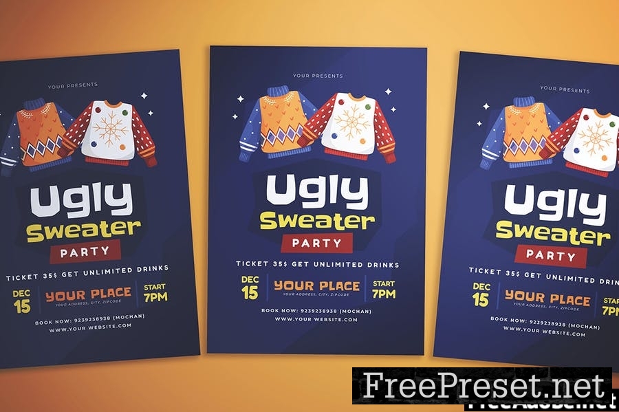 Ugly Sweater Party Template