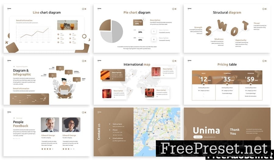 Unima - Creative Google Slides Template