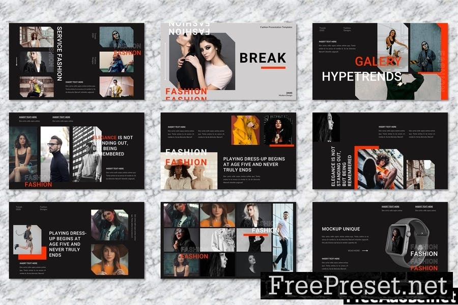 Unique - Fashion Powerpoint Templates B2HPJAT