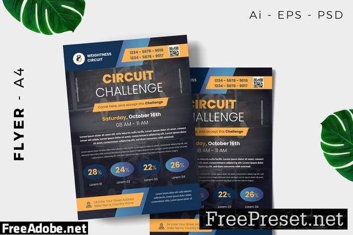 Circuit Car Flyer Design 2EA4RXE