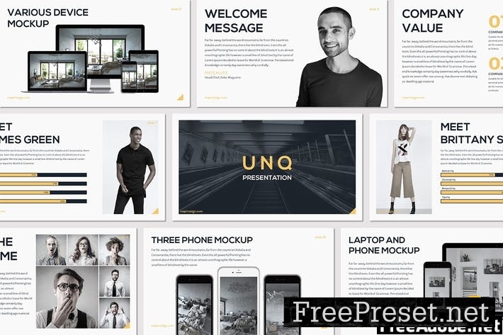 UNQ - Google Slides Template UB5WNW