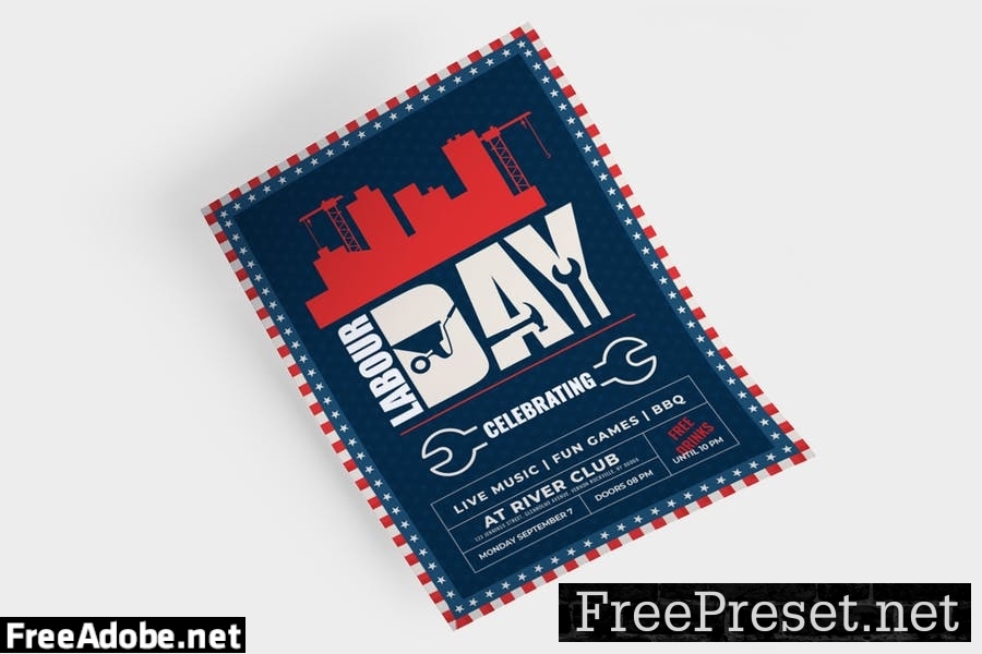 USA Labour Day Flyer Template FD27XS5