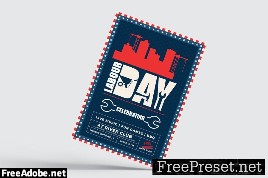 USA Labour Day Flyer Template FD27XS5