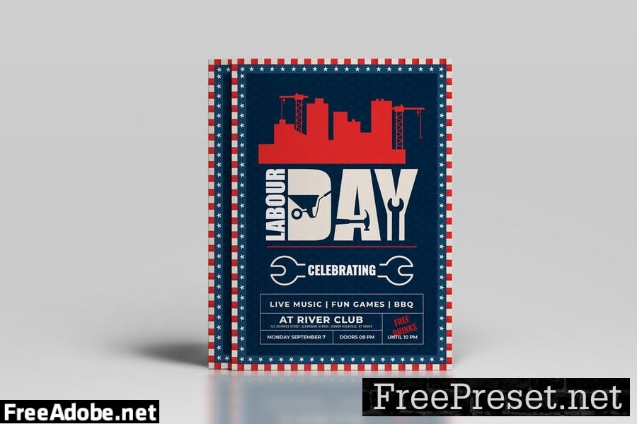 USA Labour Day Flyer Template FD27XS5