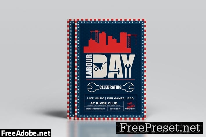 USA Labour Day Flyer Template FD27XS5