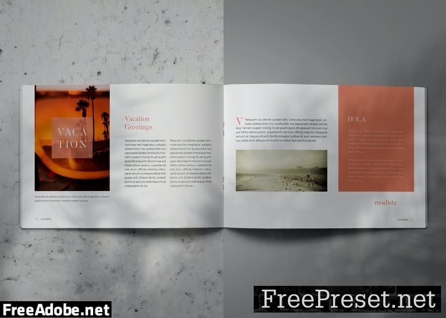 VACATION - Indesign Lookbook Brochure Template PG2MR2Z