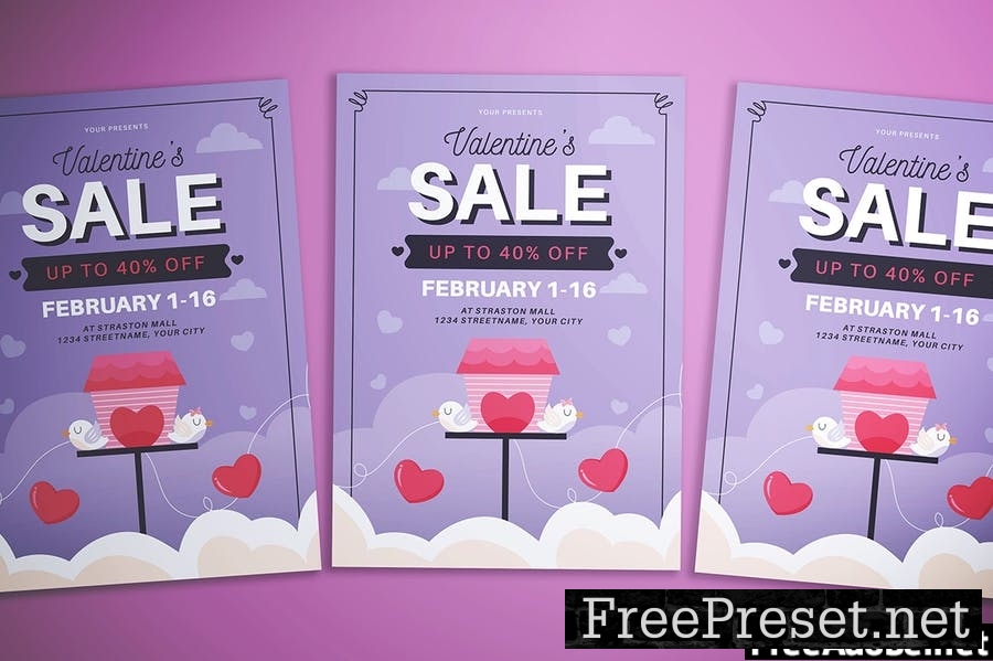 Valentine Day Sale Flyer