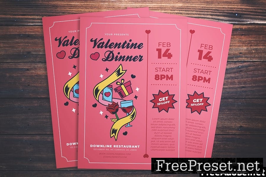 Valentine Dinner Flyer