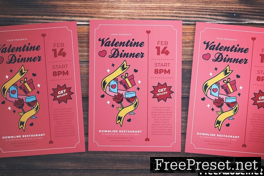 Valentine Dinner Flyer