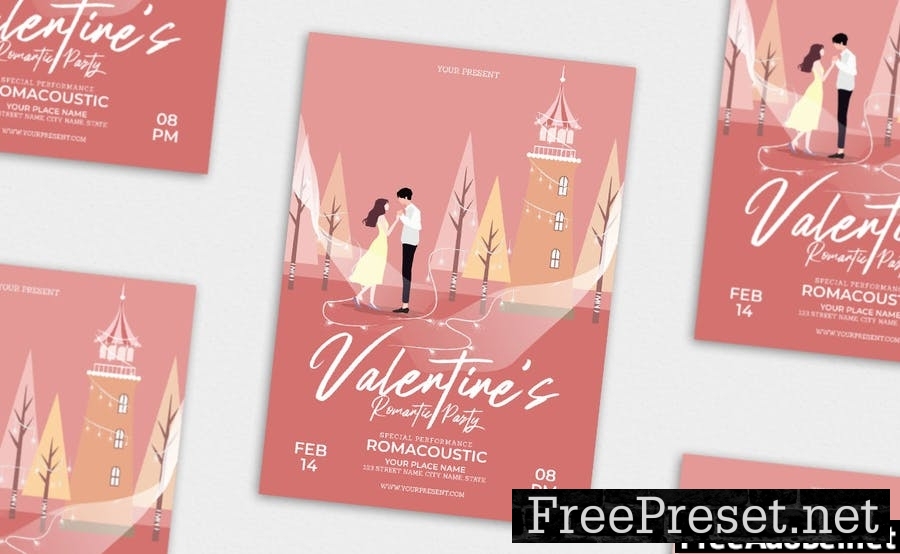 Valentine Romantic Party vol.02 - Flyer, Poster AS