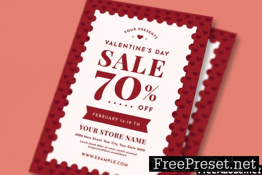 Valentine Sale Event Flyer Set