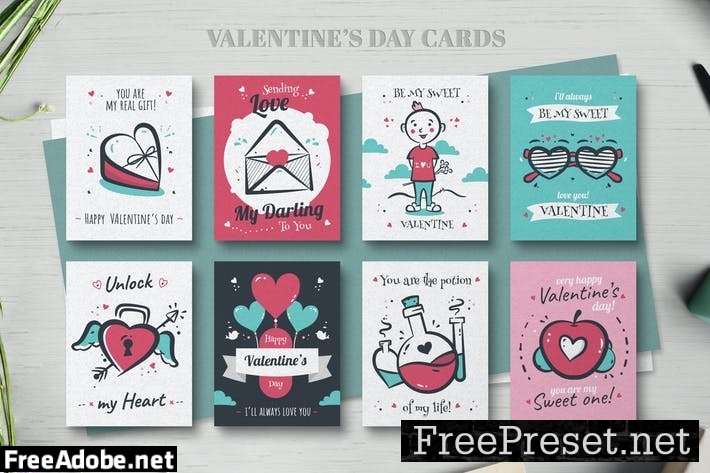 Valentines day card collection M9WJLF