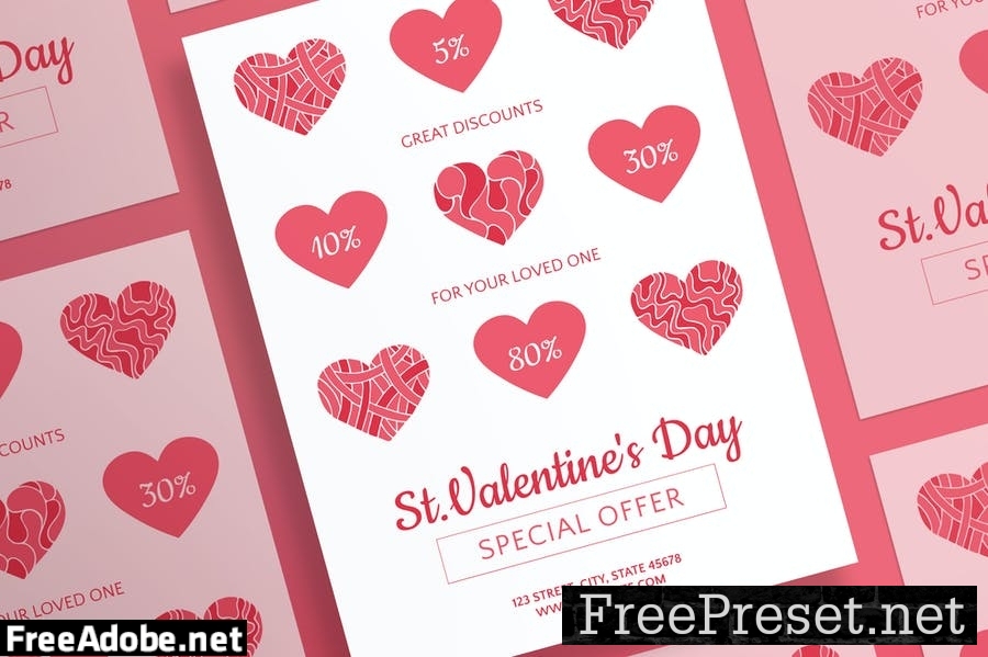 Valentine's Day Flyer and Poster Template