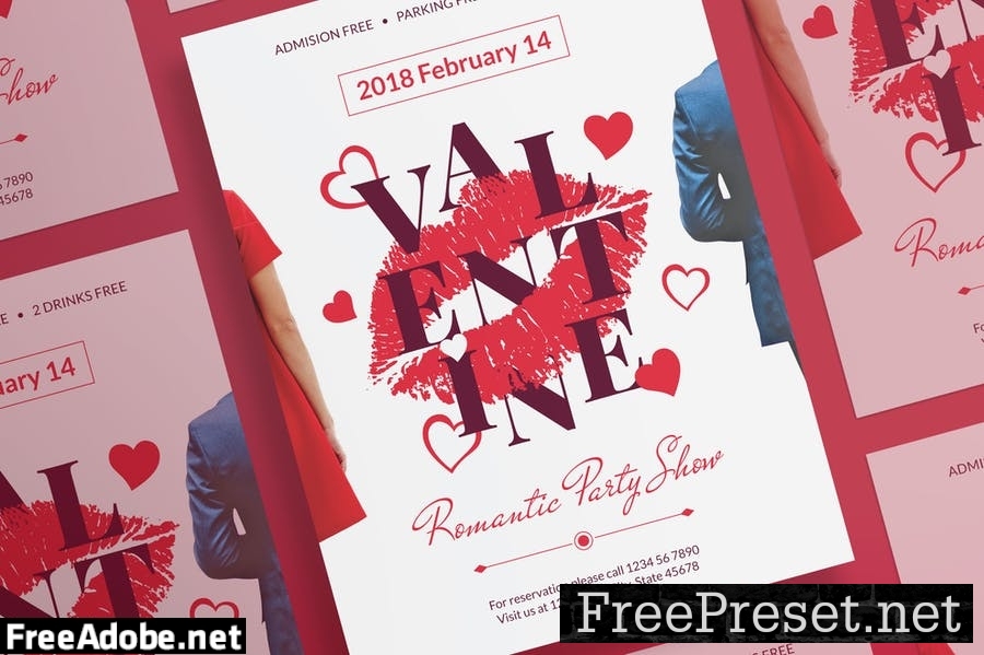 Valentine's Day Flyer and Poster Template