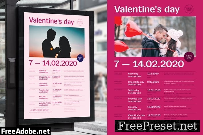 Valentine's day Poster Template MWJTTY2