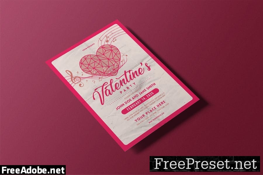 Valentine's Party Flyer 3BATLXL