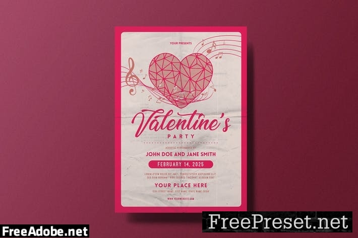 Valentine's Party Flyer 3BATLXL