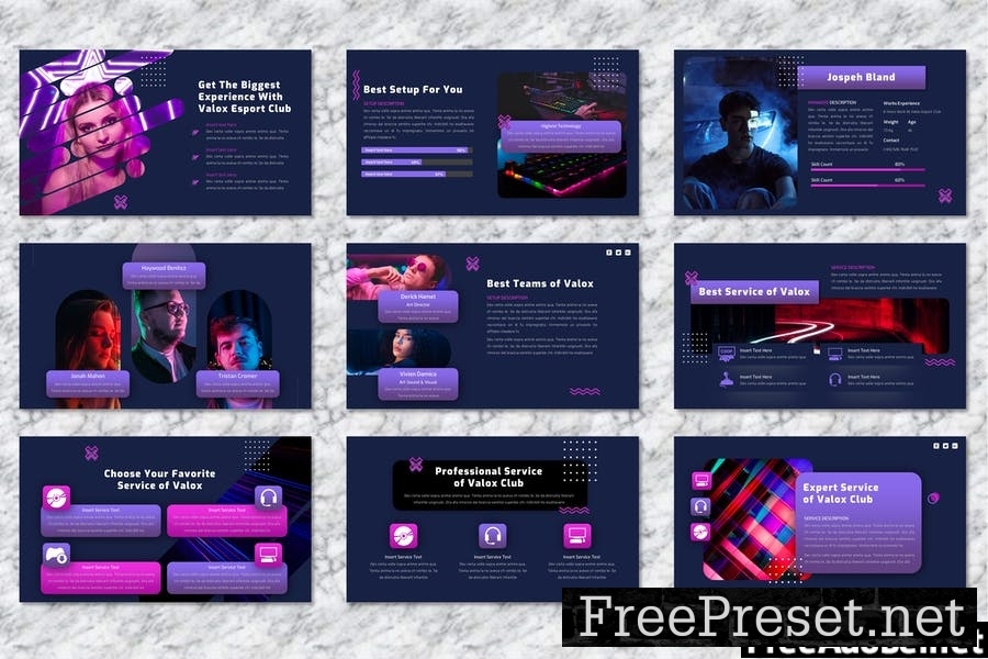 Valox - Gaming Powerpoint Template