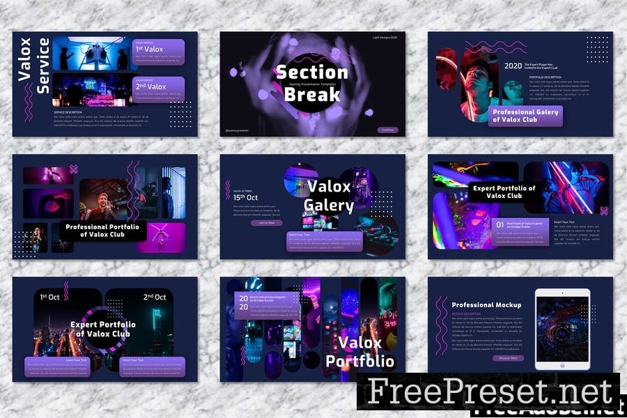 Valox - Gaming Powerpoint Template