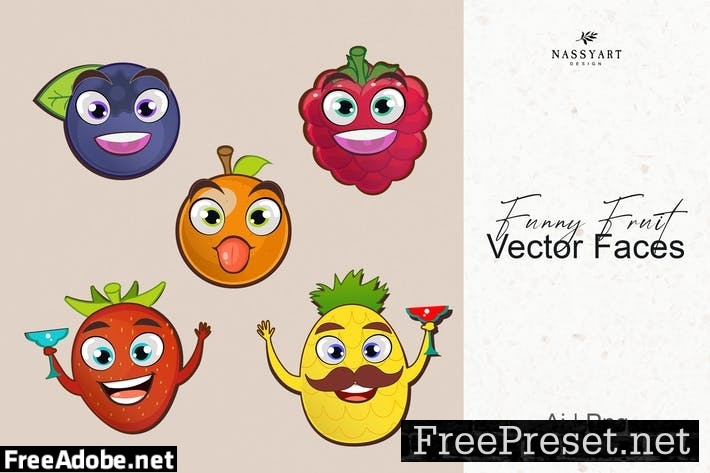 Vector Funny Fruits VL285TJ