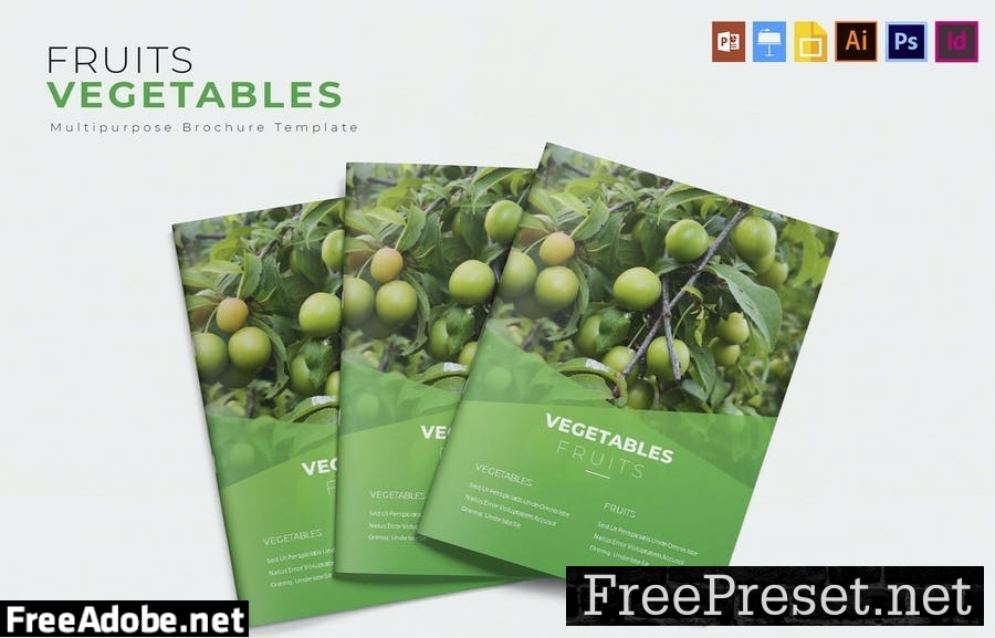 Vegetables Fruits | Brochure Template ENGBPJ7