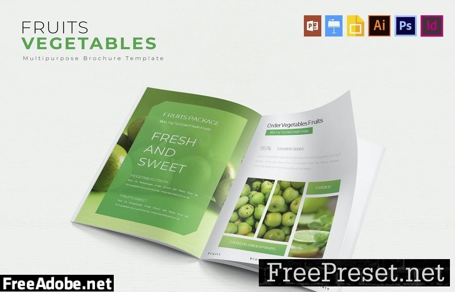 Vegetables Fruits | Brochure Template ENGBPJ7