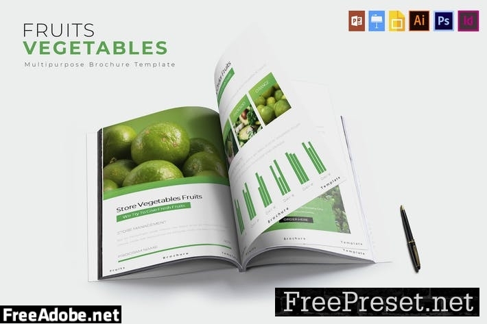 Vegetables Fruits | Brochure Template ENGBPJ7