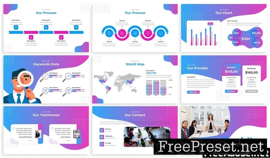 Venus - SEO Analysis Powerpoint Template