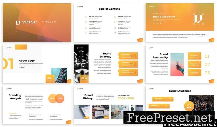 Verse - Brandbook Powerpoint Template CKG6D2K