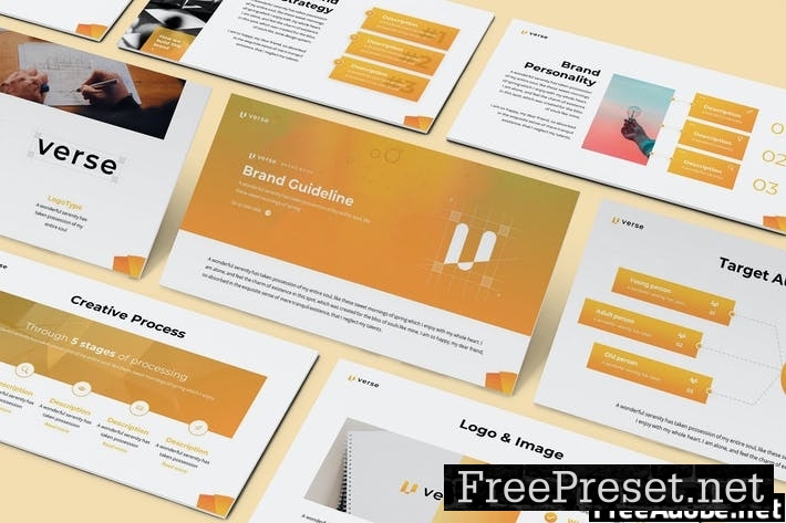 Verse - Brandbook Powerpoint Template CKG6D2K