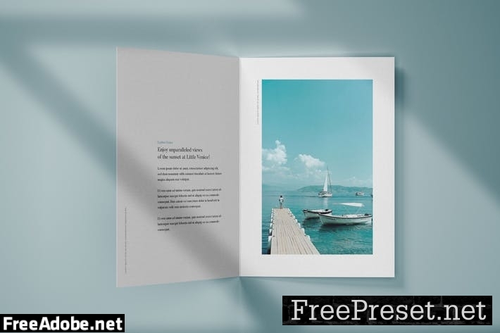 Vertical Bifold Brochure Mockup DKE38GL