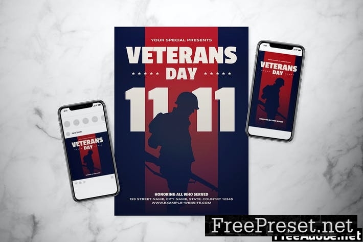 Veterans Day Flyer Set 976YYEU